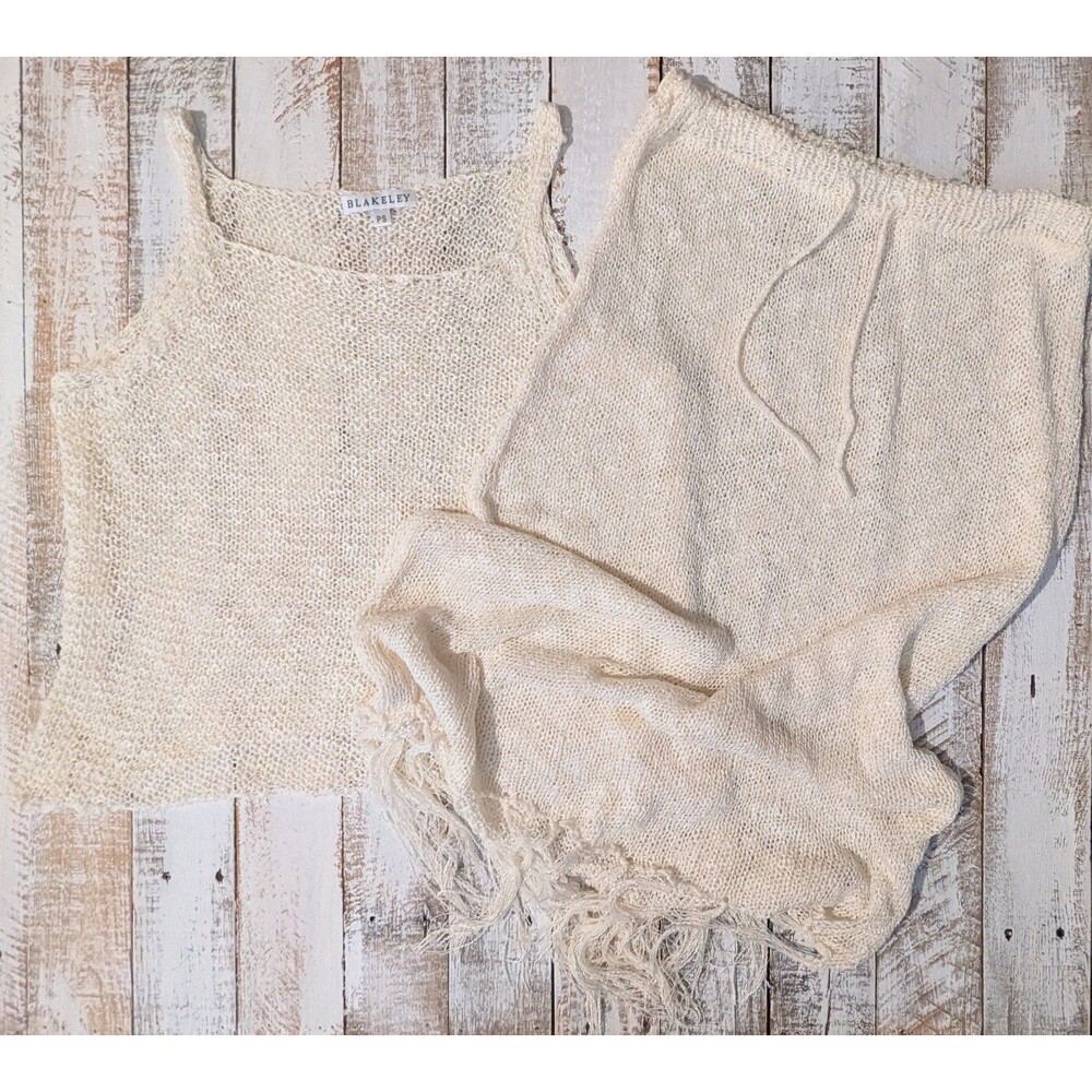 NWOT Blakeley Catarina Knit Top & Skirt Beach Two Piece Cover Up
